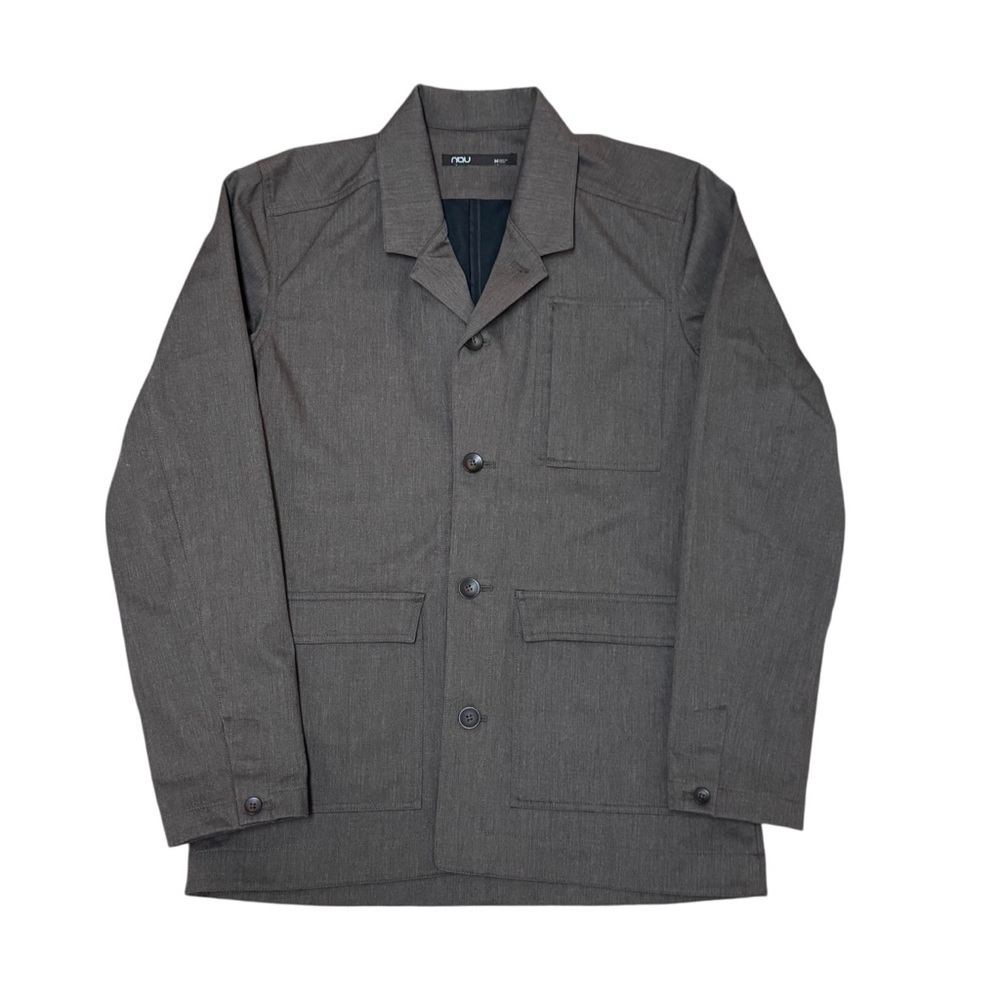 NAU Men’s Organic Cotton Utility Blazer Jacket • Brown • Size M